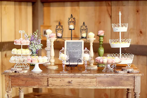 A table with many different types of desserts.